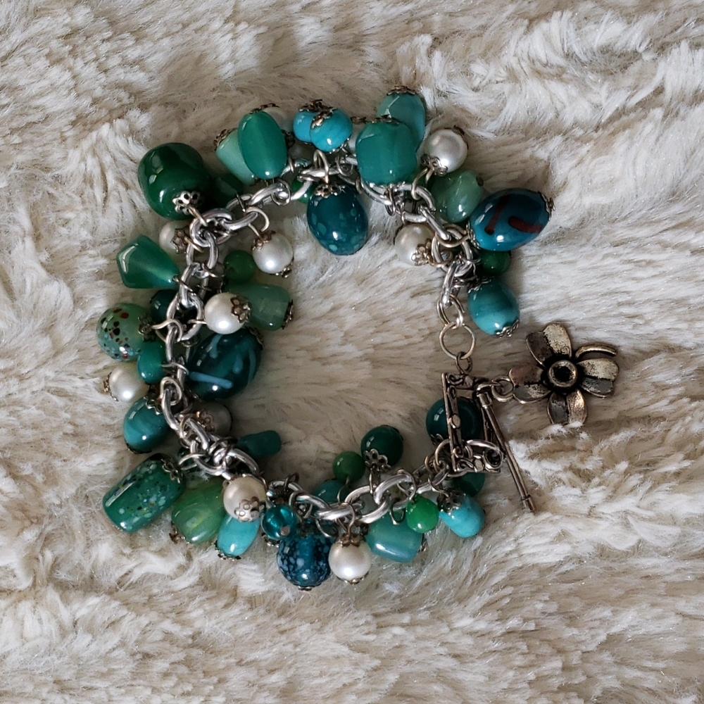 2 / $25! Handmade Glass Beaded Bracelet